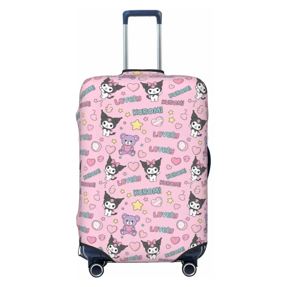 

Custom Fashion My Melody And Kuromi Luggage Cover Protector Elastic Travel Suitcase Covers