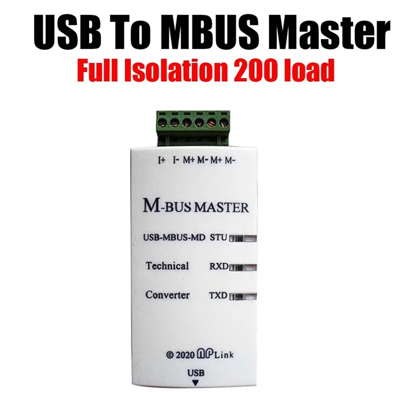 

AT02-MBUS Главный преобразователь M-BUS Отладка данных Связь для счетчика электроэнергии Управление счетчиком тепла воды