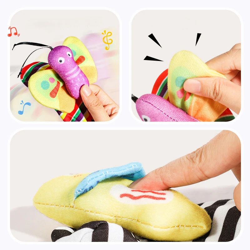 Baby Toys Rattles Socks 0 6 12 months Montessori Sensory Toys Animals Sound Set Activity Accessories for Kids Newborn Games