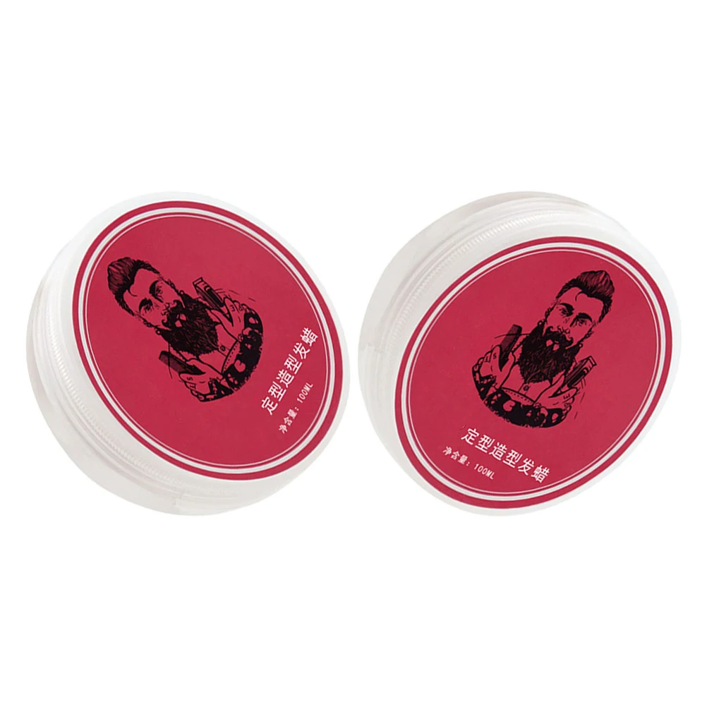 

2pcs Hair Wax For Men Strong Hold Matte Finish Long Lasting Natural Look Volume Hair Paste Salon Use Dyeing Modeling Clay