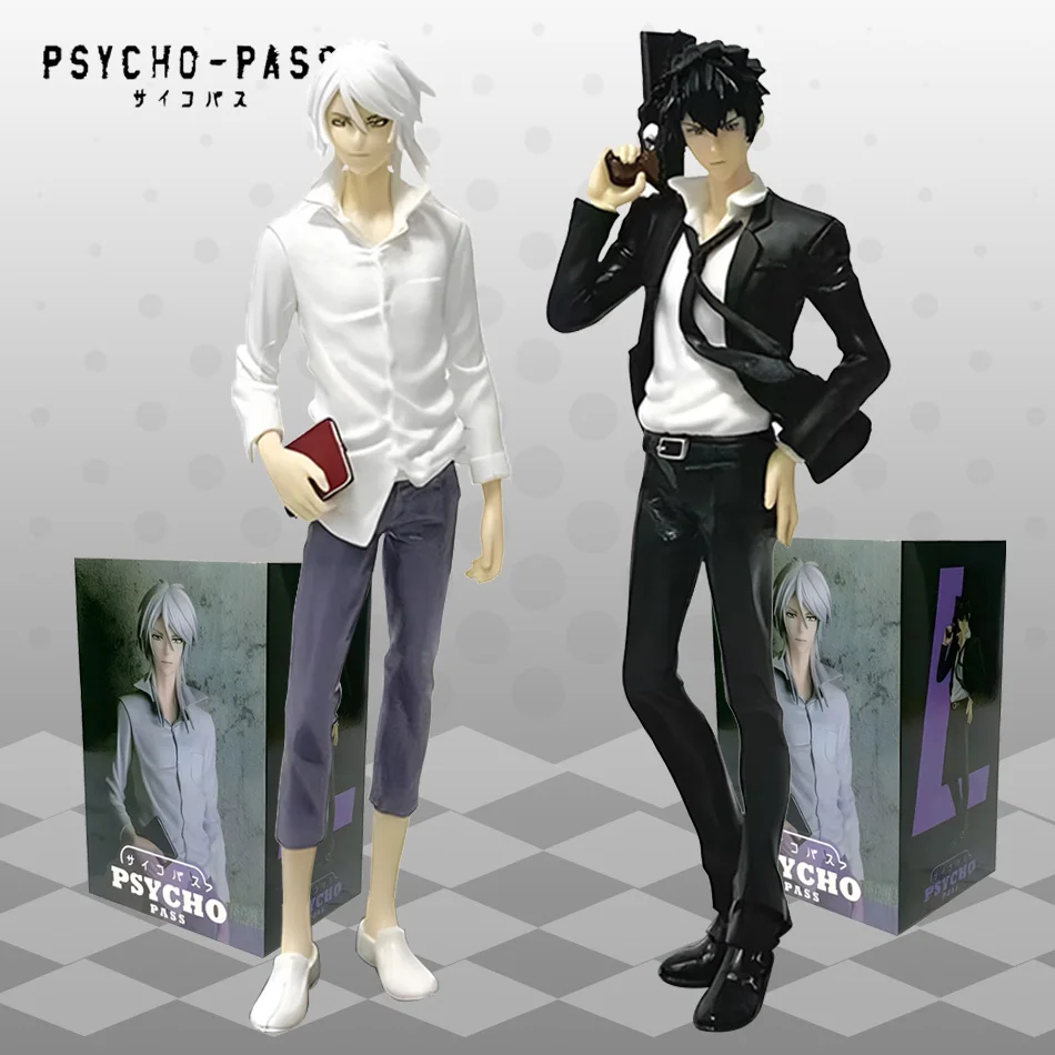 Psycho-pass Psycho Pass 18cm Makishima Shougo Kougami Shinya Anime Pvc modelo figura Cool Man escritorio periferia adornos muñe
