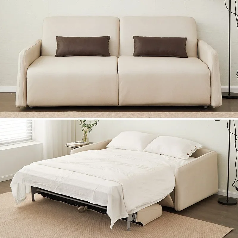 Modern simplicity, Nordic modern study, high-end folding multi-function, cat scratching technology cloth sofa bed