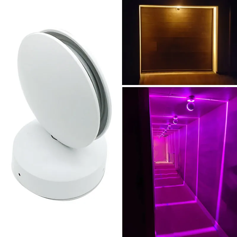 12W LED Wall Lamps Windows Sill Lights Warm Cold Red Green Blue Pink RGB Home Door frame Corridor Balcony Garage Hotel Lighting