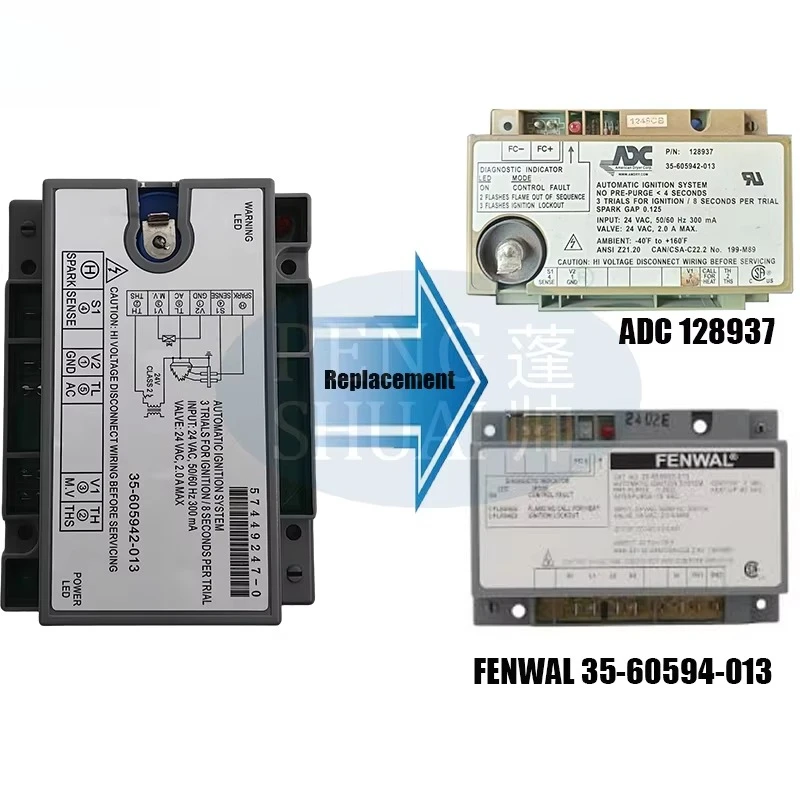 ADC American Dryer Corp Ignitor Conversion 128937 Automatic Ignition Control   FENWAL 35-60594-013 Electric Power Source