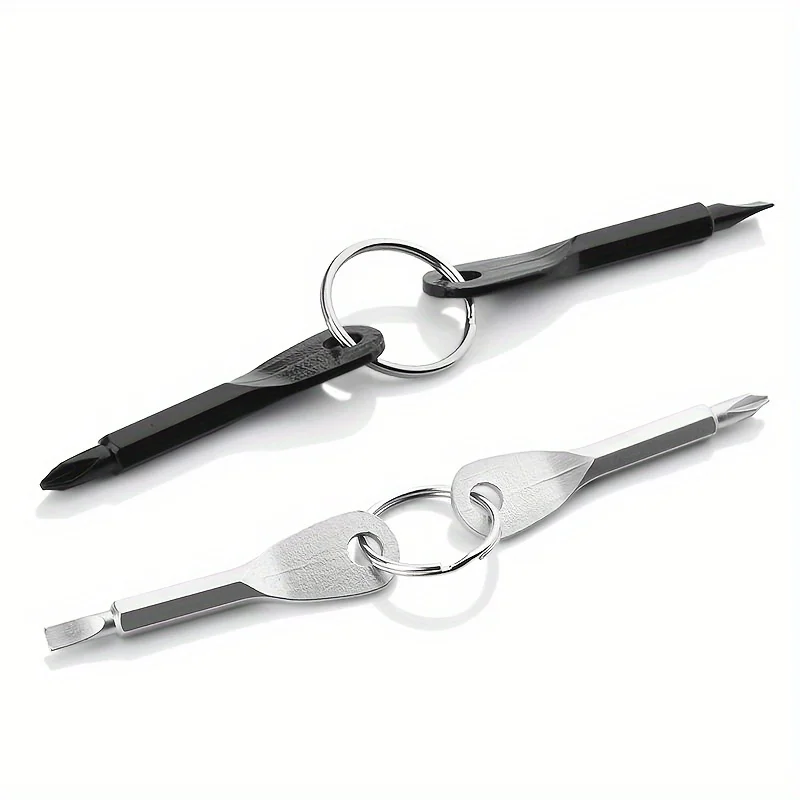 

Портативная отвертка, мини-целевой крестовый многофункциональный инструмент, практичный брелок для улицы, маленькая отвертка