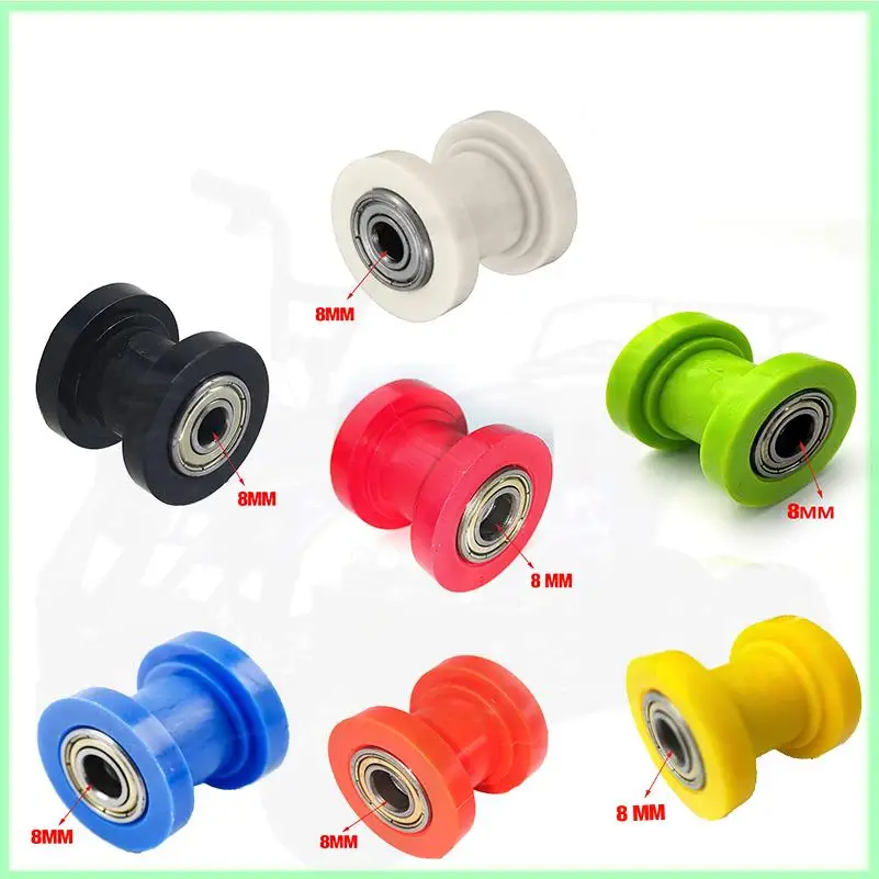8mm Drive Chain Roller Pulley Wheel Slider Tensioner Wheel Guide For Enduro Motorcycle Motocross PIT Dirt Bike ATV CRF CR XR