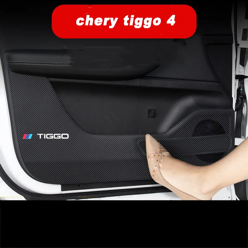 

Car Interior Door Mat Anti Kick Pad Protective Sticker Decoration for Chery Tiggo 4 5x 2017 2018 2019 2020 2021 Accessories Auto