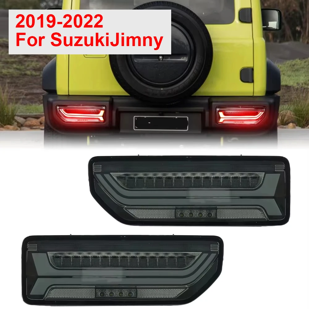 

Smoked Lens LED Tail Lights for Suzuki JIMNY 2019-2023 Sequential LED Flow Turn Signal Light Rear Brake Reverse Driving Lamp