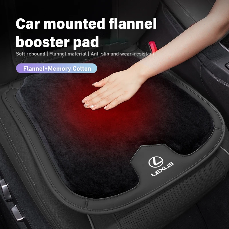 Car Seat Flannel Booster Protector Cover Plush Winter Cushion For Lexus CT ES GS NX IS250 CT200h IS300h ES300h ERX400h NX300h