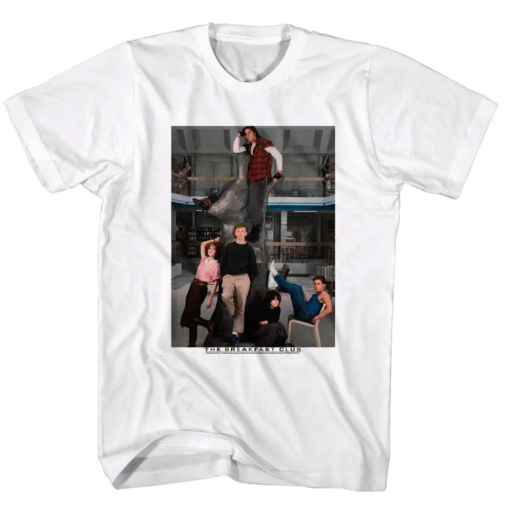 Breakfast Club Library Group Photo Class Of 85 Mens T Shirt Molly Ringwald Movie