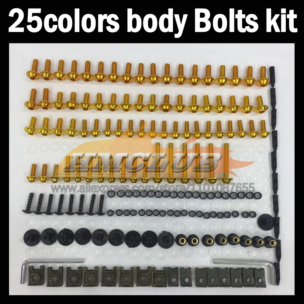 268ps Full Screws Kit Body bolt For HONDA VFR400RR NC35 VFR400 RR 94 95 96 97 98 1994 1995 1996 97 1998 Fairing bolts screw NutS