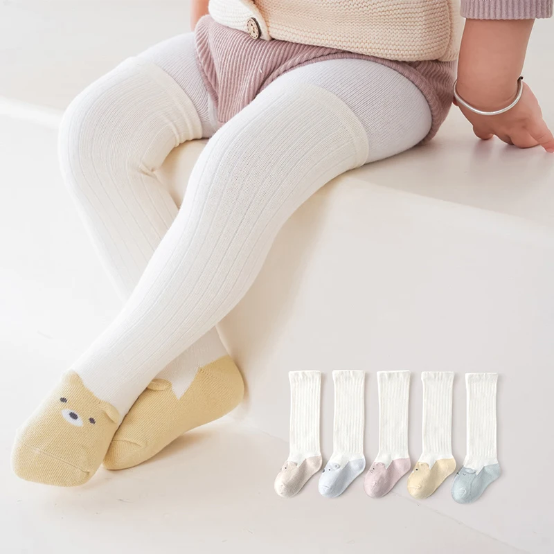 

Spring Autumn Baby Long Stockings Cute Cartoon Kids Knee High Socks 6-36Month Boys Girls Soft Cotton Footwear Infant Leg Warmer