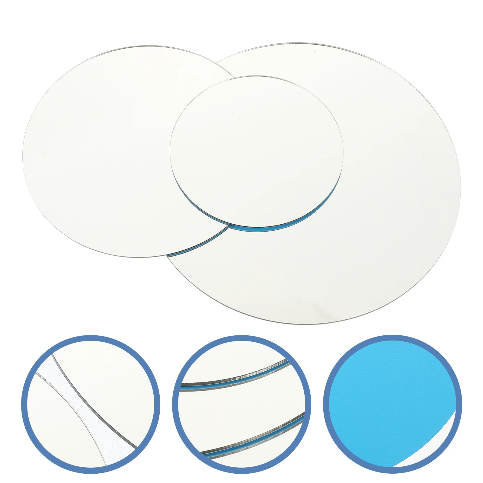 

3Pcs Acrylic Mirror Reflective Display Board Photography Prop Jewelry Cosmetics Small Product Photo Backdrop Photo Props Mirrors