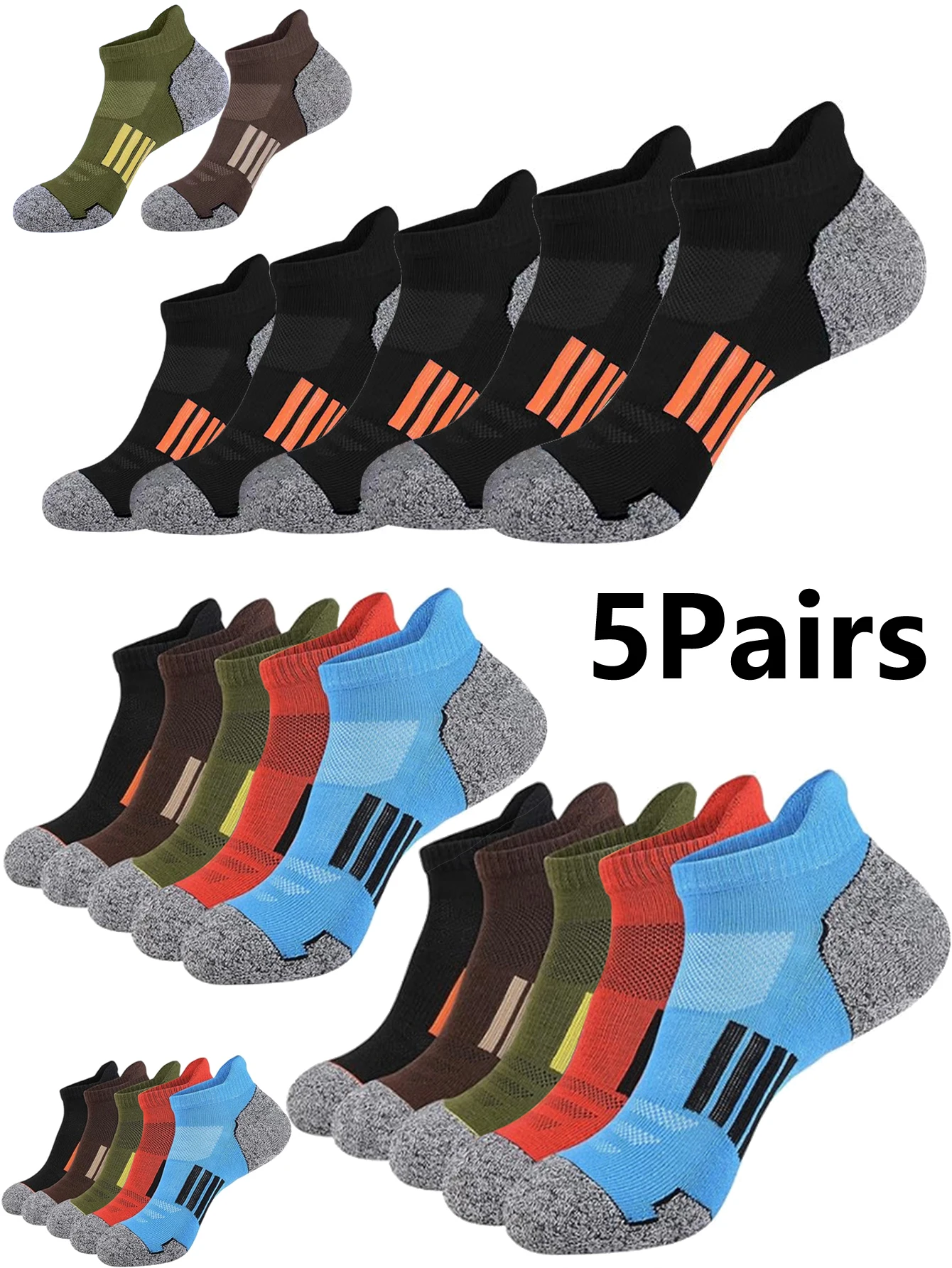 

12 пар сетчатых впитывающих пот и дышащих тонких мужских спортивных носков, повседневные удобные нескользящие износостойкие мужские носки