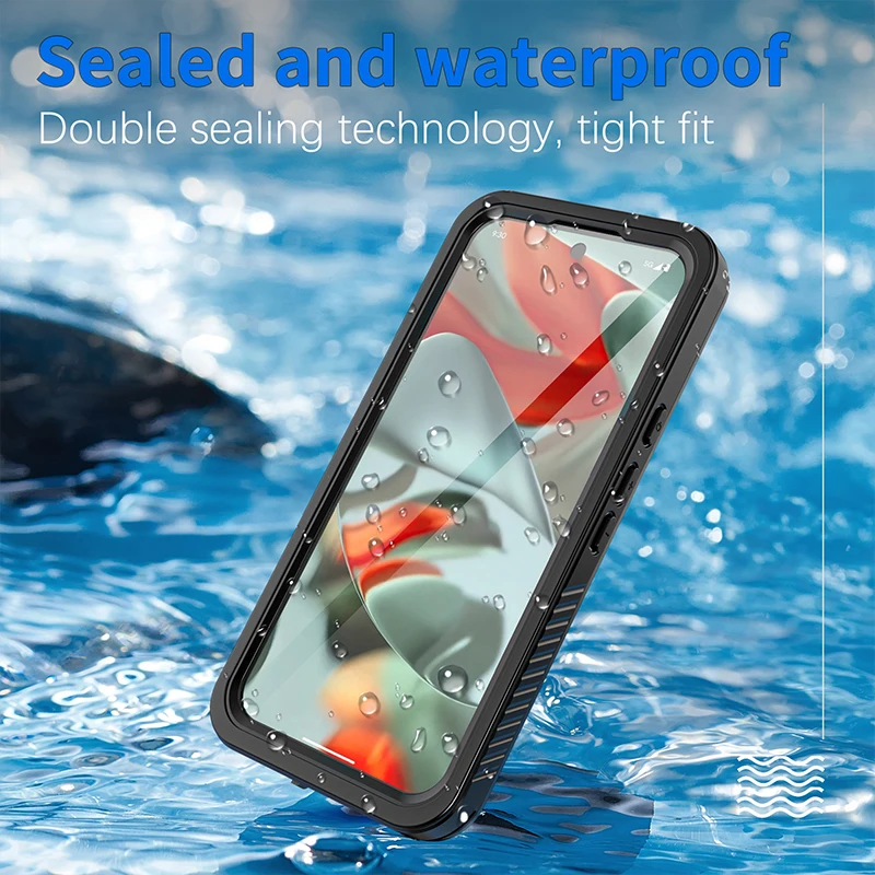 

For Google Pixel 9 Pro XL Case Waterproof IP68 Underwater Clear With Camera Protection Diving Swim Dustproof Transparent Coque