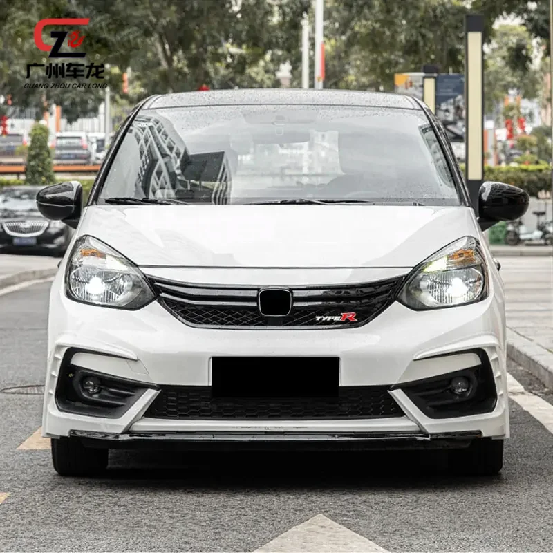 ABS material Car Body Kits Front lip Rear Diffuser lip Side skirts For Honda Fit Four Generation 2021 2022 Car bumpers Lower Lip