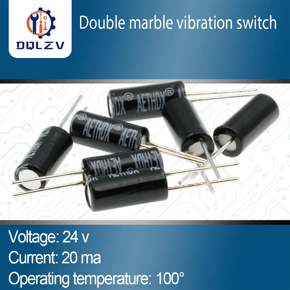 Double Marbles Vibration Switch SW-520D Tilt Sensor Switch SW520 Ball Vibration Switch