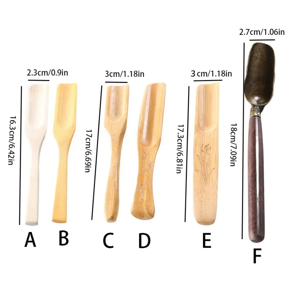 1Pc Natural Bamboo Tea Spoon Chinese Kongfu Tea Shovel Wooden Tea Ceremony Teaware Accessories