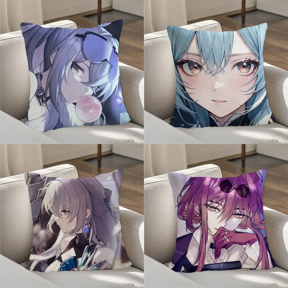 

Honkai Star Rail Pillow Case Luxury Double-sided For Car Pillows 45x45 Cushions Cover Home And Decoration Sofa Pillowcase 50x50