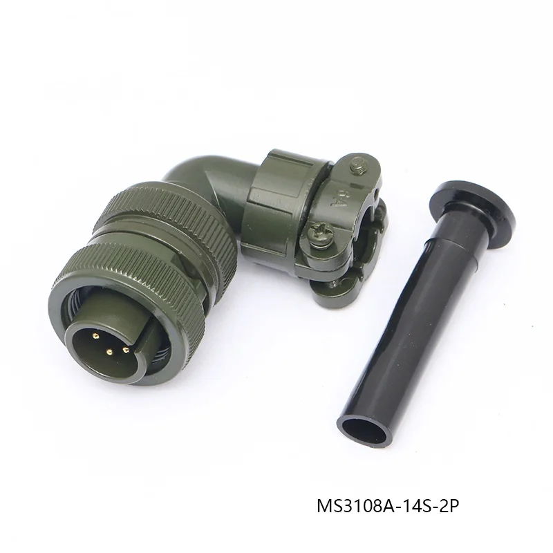 14S-2S 14S-2P Conector de servomotor de enchufe de aviación MS3108A MS3106A MS3102A MS5015 Núcleo de 4 pines MS3100A MS3101A 14-2S 14-2P 14-2