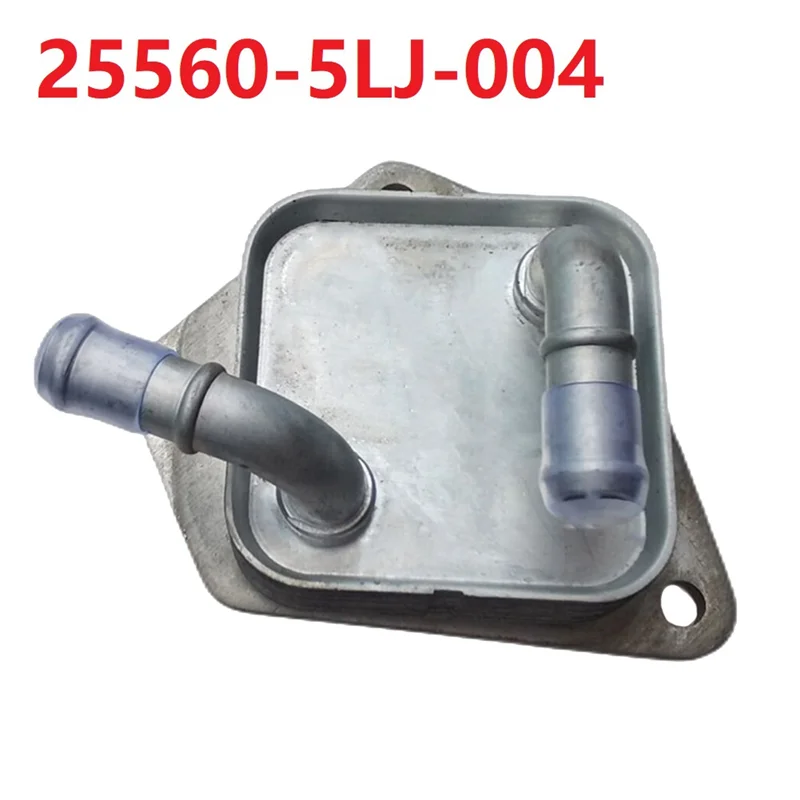 

NEW-1 Piece Car Engine Oil Cooler 25560-5LJ-004 Silver Metal For Honda Accord 2.4L 2016-2021/Civic CRV 2015-2021