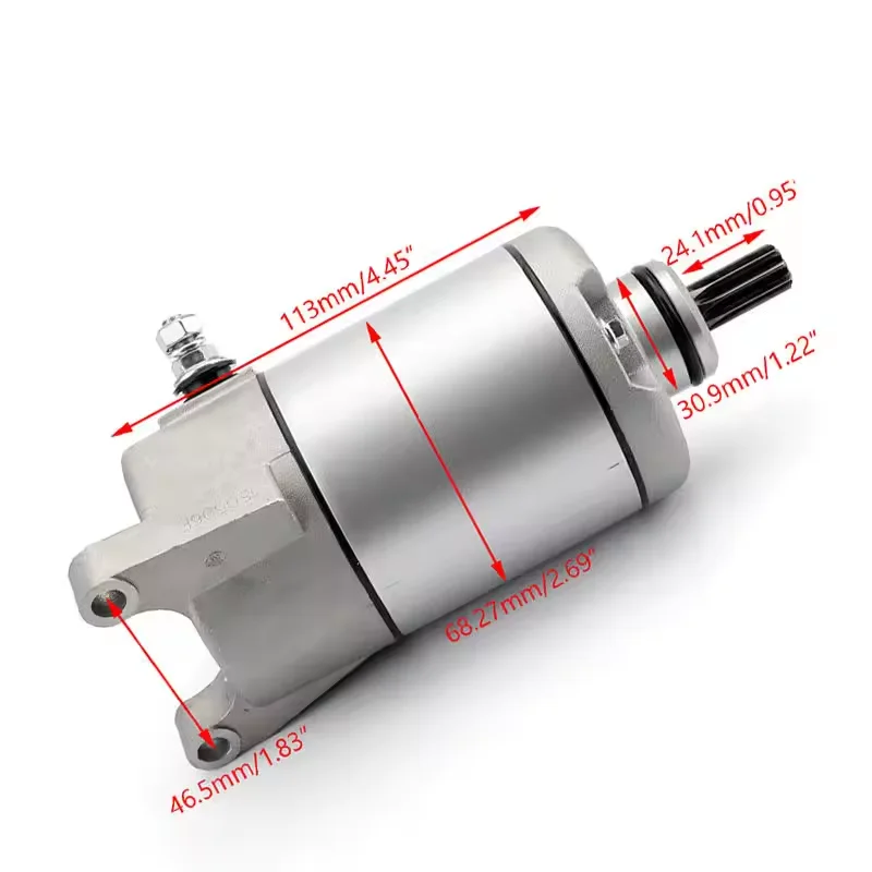 3HE-81800-00-00 3HE-81890-00-00   ATV YFM350 BA FX FA YZF600 R RX400 Grizzly Motorcycle Starter Motor view 4