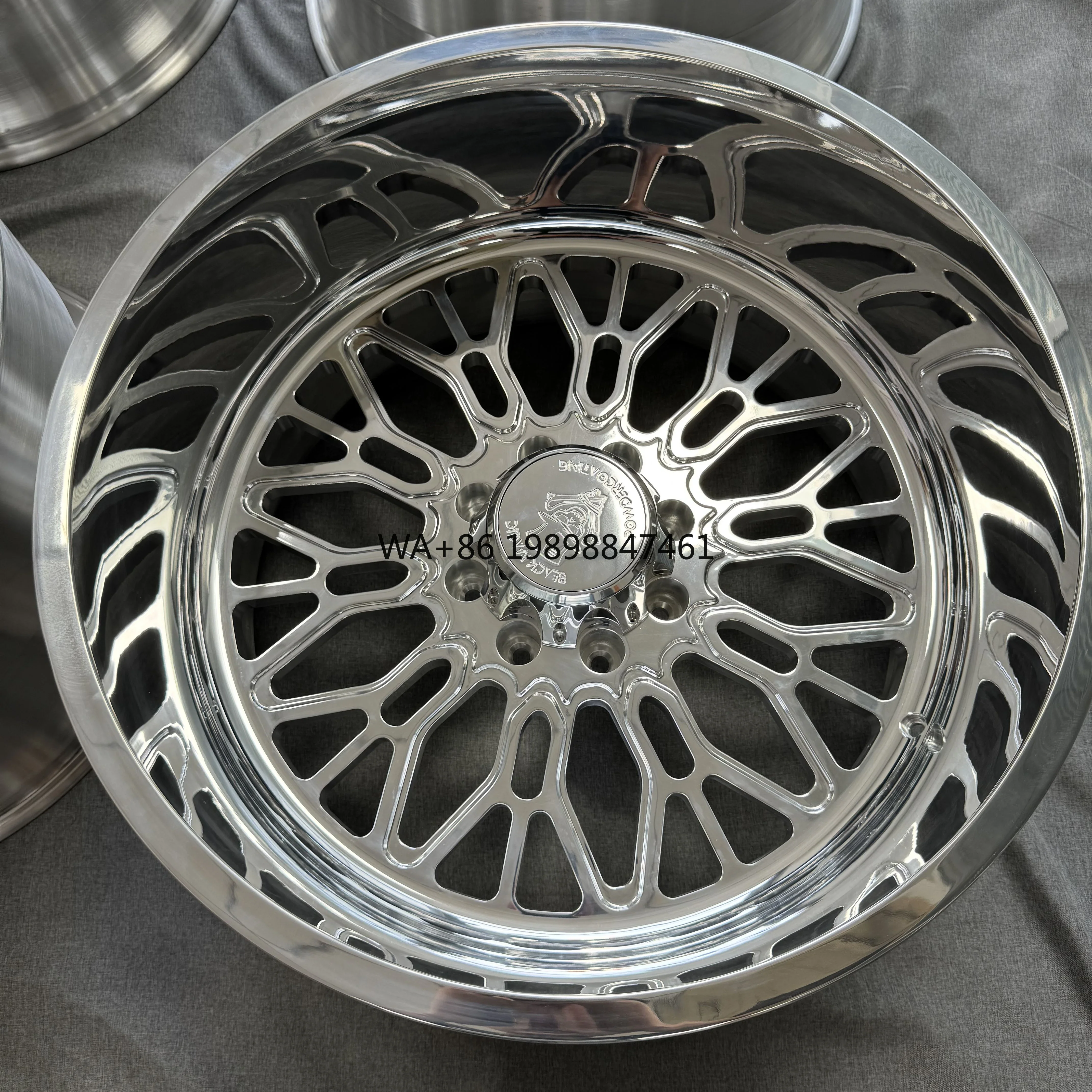 KYKY 28x14 28x16 30x16 Concave with Floating Caps 24 26 28 Inch Forged 8x170 8x180 8x6.5 Polished Truck Wheels for RAM 2500 3500