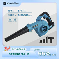 KEEAFFOR 3500W High-speed Electric Air Blower & Cleaner 2in1 Cordless Cleaning Blowing Dust Leaf For Makita 18V Battery