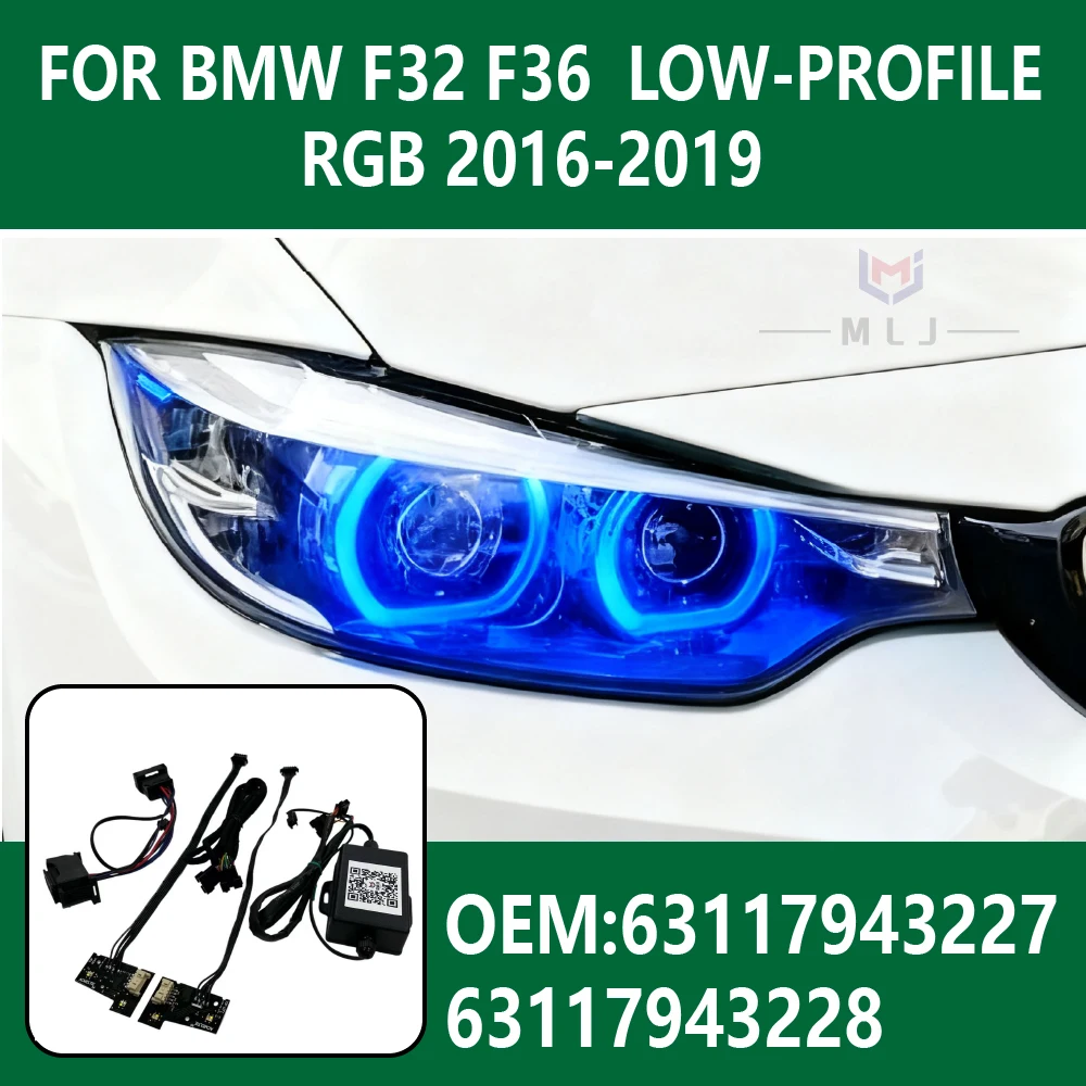 For BMW 4 Series F32 F36 Low-Spec 2016-2019 DRL RGB Multi-Color Daytime Running Light Chip Plug and Play Control by Phone
