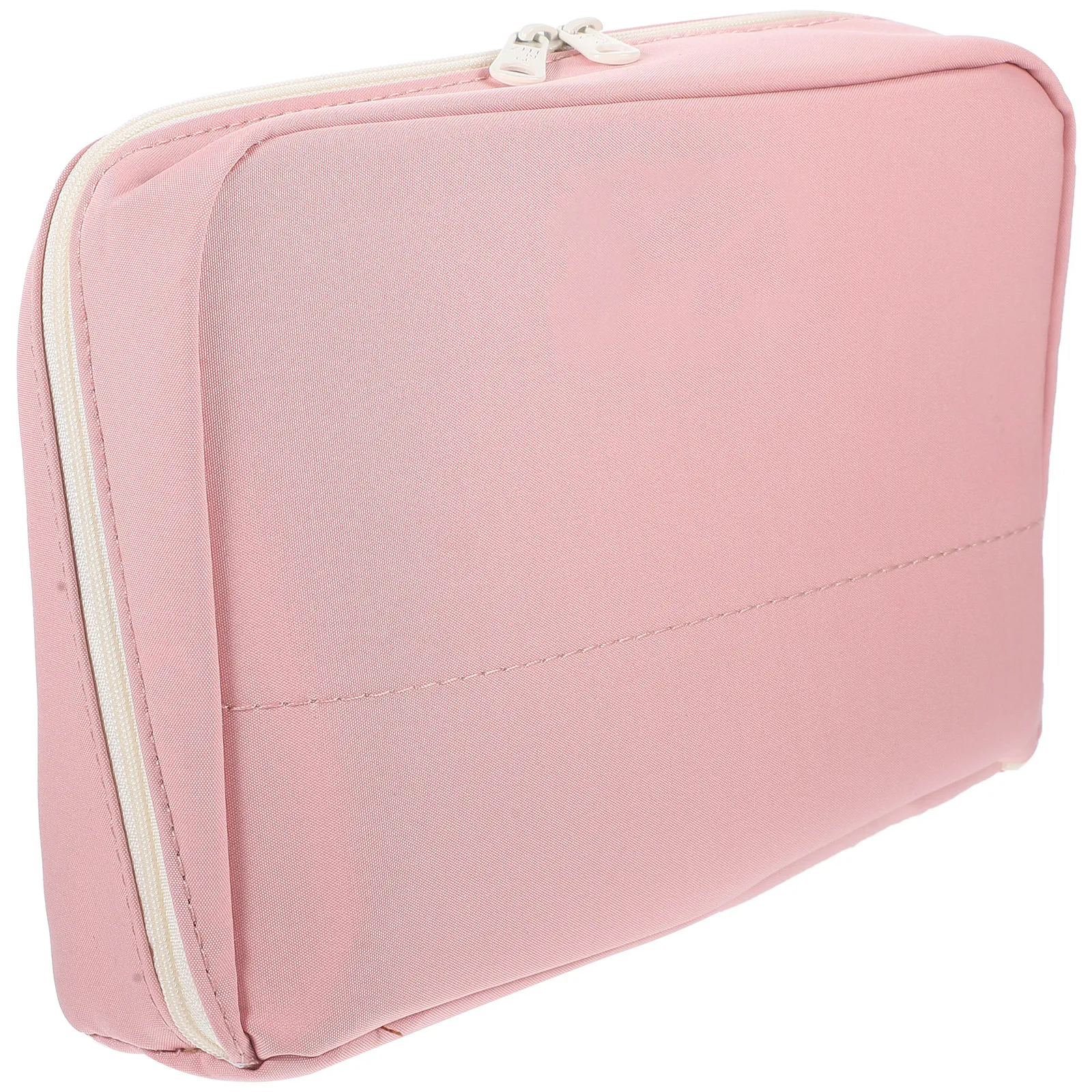 Wear Resistant Canvas Pencil Case Zipper Pencil Bag for Teenage Girls Compact Portable Stationery Organizer Multi Purpose Pouch