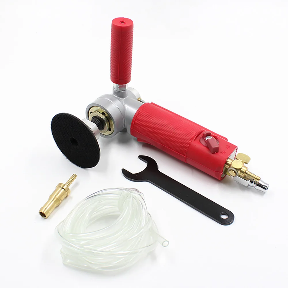 3 Inch /4 Inch Water Injection Pneumatic Water Mill Professional Pneumatic Water Sander Air Wet Polishing Machine 2025 NEW