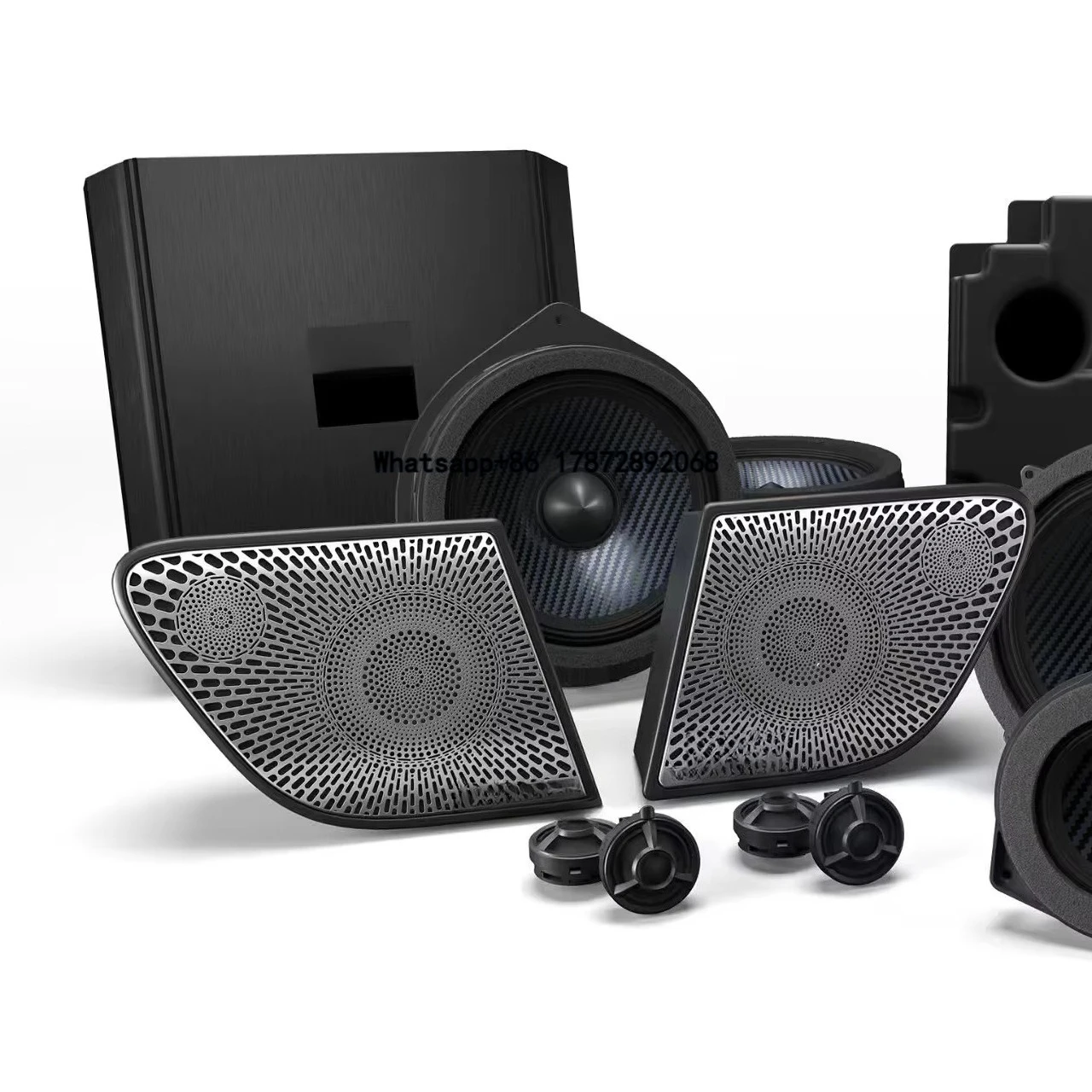 

Benzz Vito V260 V300 Sound Package W447 W448 Single 150W RMS Stereo Speaker DSP Subwoofer DC 12V Rechargeable Battery