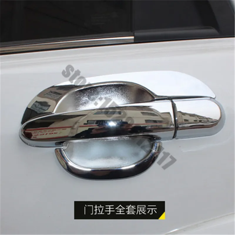 For Kia Sportage 2005~2016 ABS Chrome car body side moldings side door decoration Fuel Tank Cover Gas Tank Cover Car styling