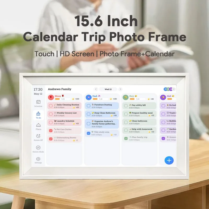 Customized 15.6-inch digital photo frame WiFi cloud digital photo frame with 32GB storage and free app sharing