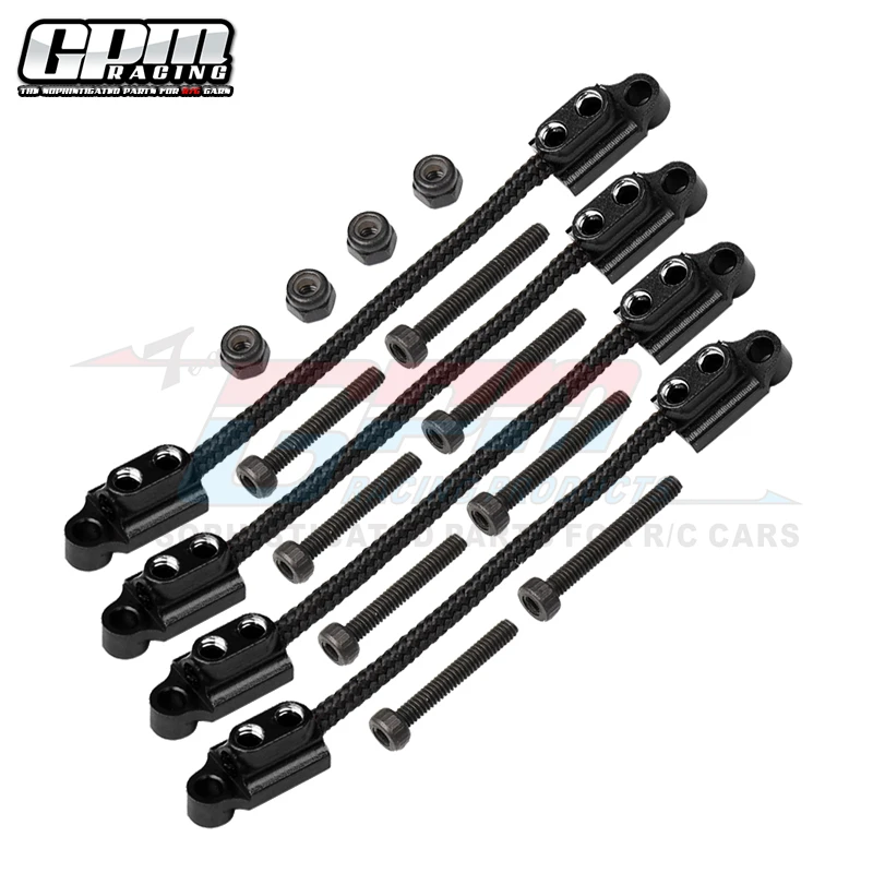 GPM Front & Rear Suspension Travel Limit Straps For LOSI 1/18 Mini LMT