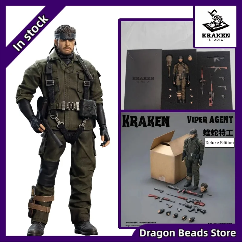 [24-Hour Shipping] KRAKEN STUDIO Metal Gear Solid 3: Snake Eater Viper Agent Naked Snake 1/12 Scale Action Figure