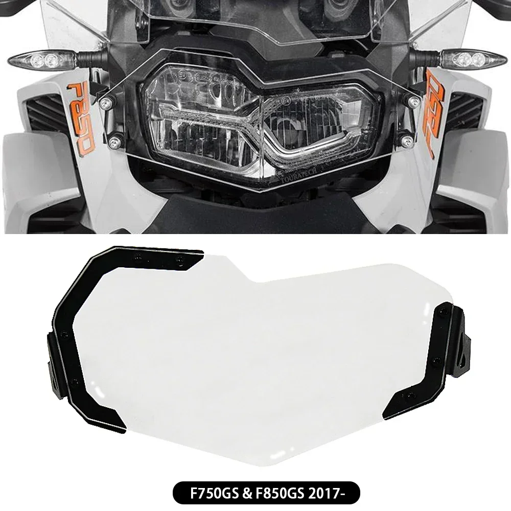 

Новинка для BMW F750GS F850GS 2017 2018 2019 2020 2021 защита для передней фары радиатора Защитная крышка объектива F 750 GS F 850 GS акриловая