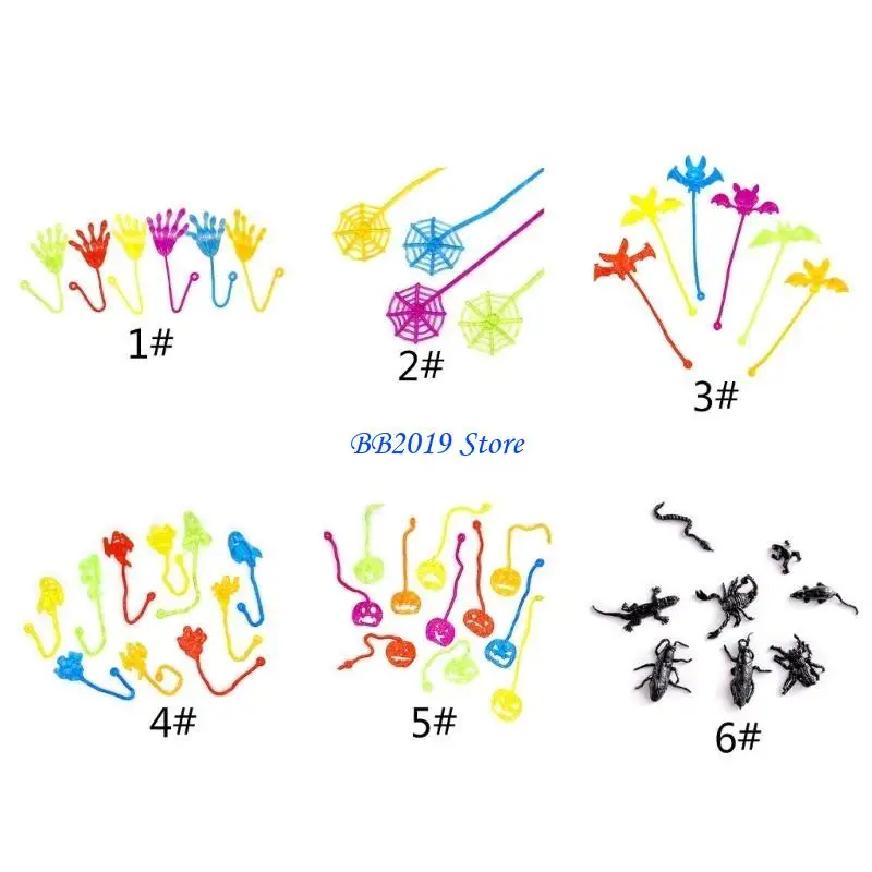 Q0KB-juguete para tirar a mano para adultos, telaraña adhesiva para pared, juguete antiestrés, dispositivo para aliviar