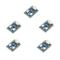 Waveshare 5 Pcs RP2040-Zero RP2040 For Raspberry Pi Microcontroller PICO Development Board Module Dual-Core Cortex M0+ Processor