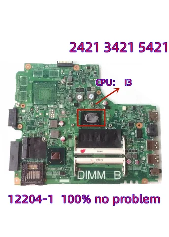 Scheda madre CN-07GDDC 12204-1. Per Dell Inspiron 14R 2421 3421 5421 Scheda madre del computer portatile con CPU: i3 Lavoro di test al 100%