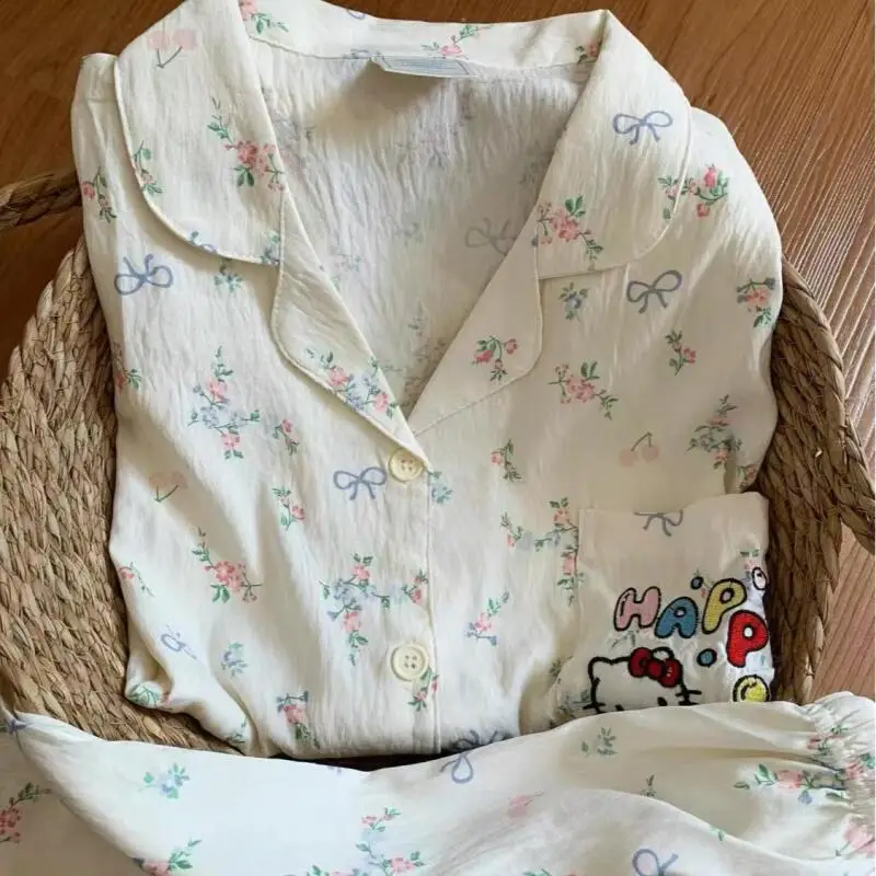Cute and Sweet Youth Comfortable Home Clothes Summer New Women's Cartoon Short Sleeved Shorts Pajama Set Fashionable and Soft