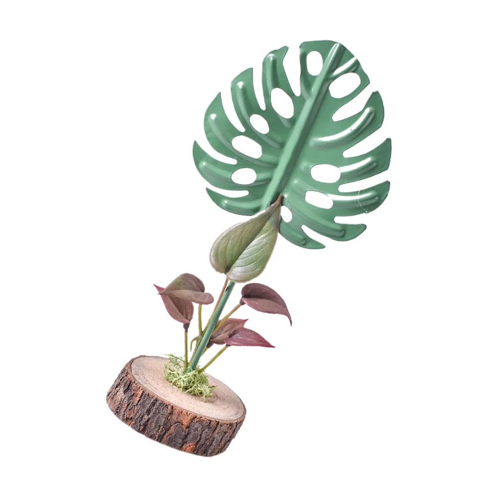 

Trinkets Nordic Style Leaf Decor Resin Craft Desk Decoration Tabletop Adornment Desktop