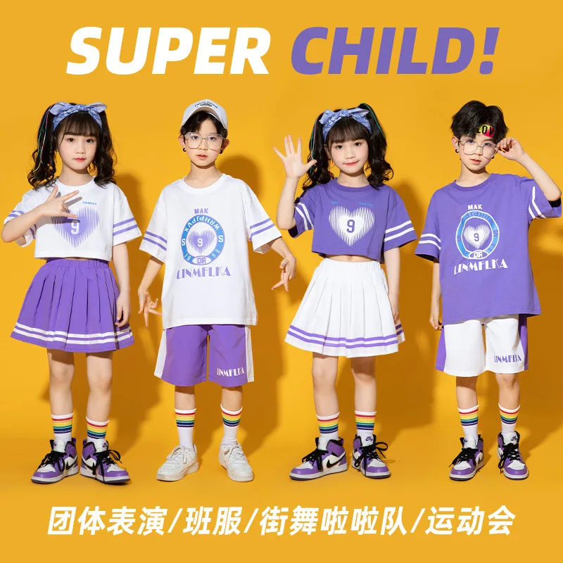 

June 1 children's cheerleading performance dress primary school games girls jazz dance set kindergarten class dress