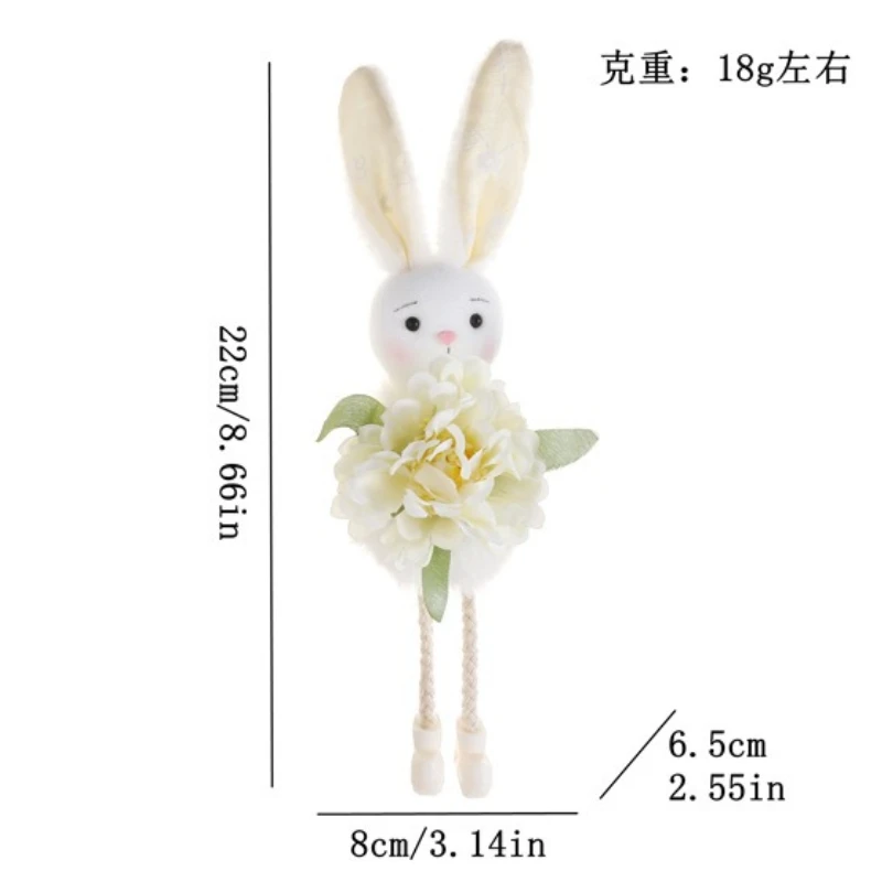 2026 New Easter Spring Birds Decor - Floral Arrangement, Easter Bunny Ornament, Tiered Tray Decorations, Tabletop Decor - Detail 1
