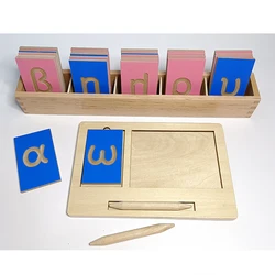 Greek  Ελληνικό αλφάβητο Tracing letters ties  Board montessori materials language wooden toys