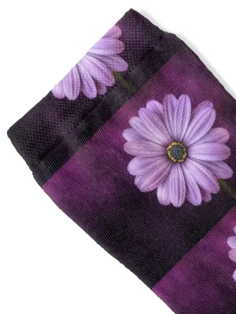 Lilac Purple Gerber Daisy Socks colored new in's new year funny gifts Socks Men Women's