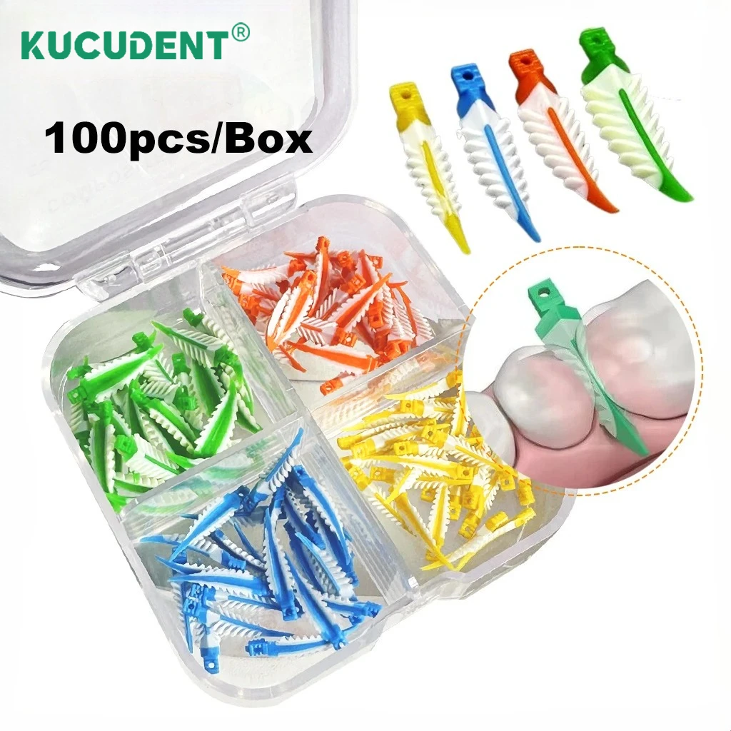 New Dental Interdental Wedges 270° Silicone Sealing Composite Wedges Adaptive Tooth Restoration Material for Dentist Clinics