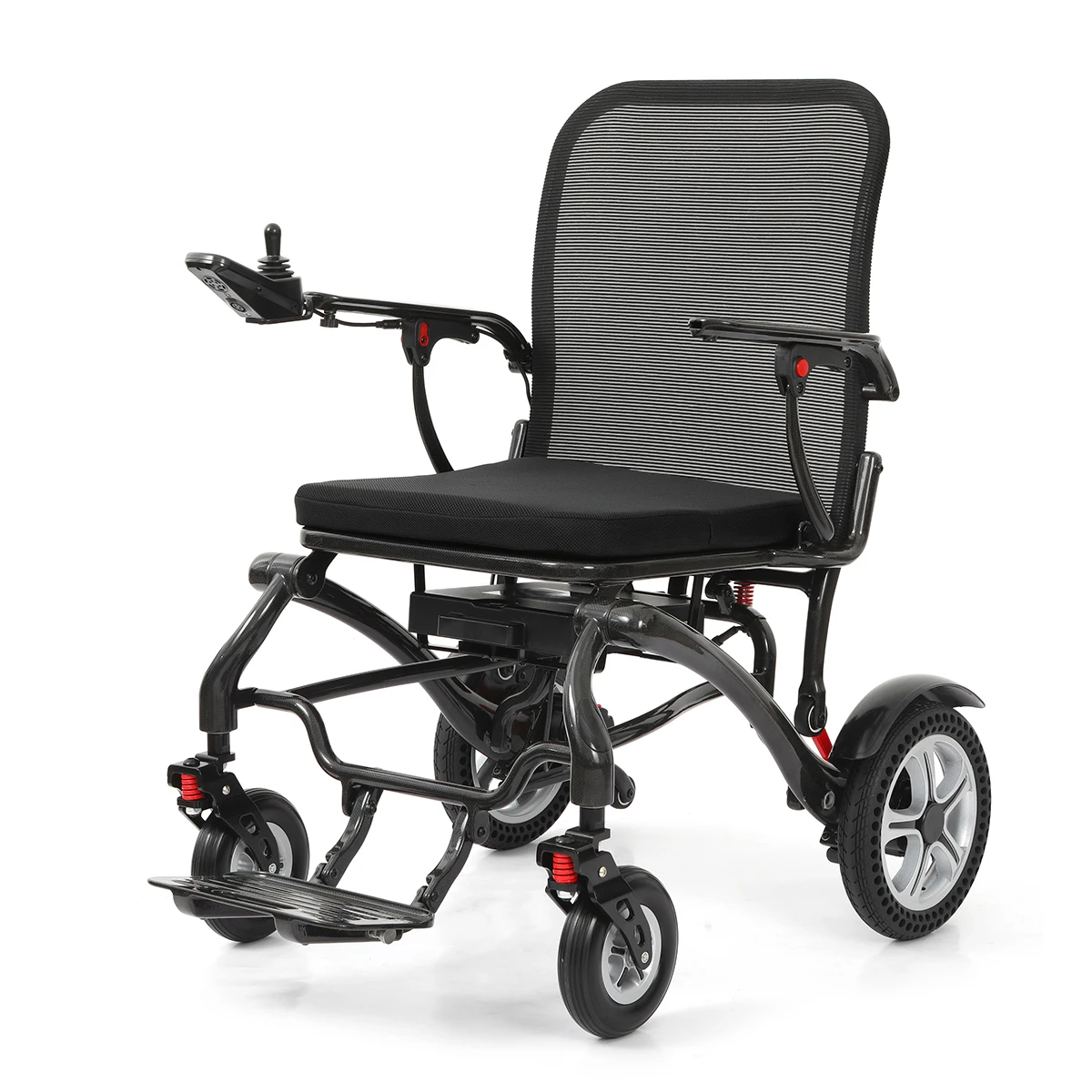 

Wholesale 24V Lithium Battery Portable Lightweight Electric Wheelchair Foldable Carbon Fiber For Elderly