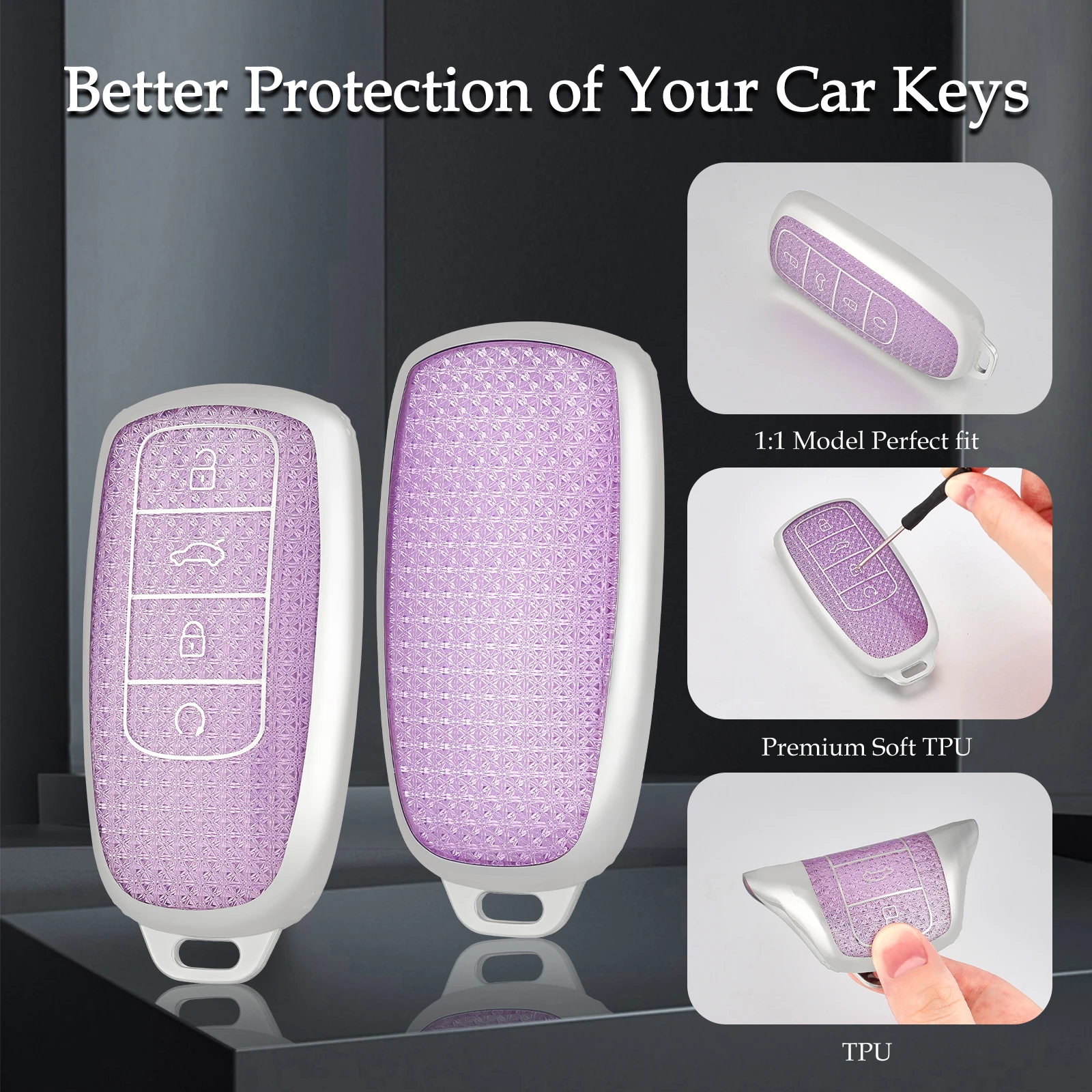 New TPU Car Remote Key Case Cover Shell Fob For Chery Tiggo 8 Pro Tiggo 8plus New 5 Plus 7pro Max Omoda 5 C5 Modod Accessories