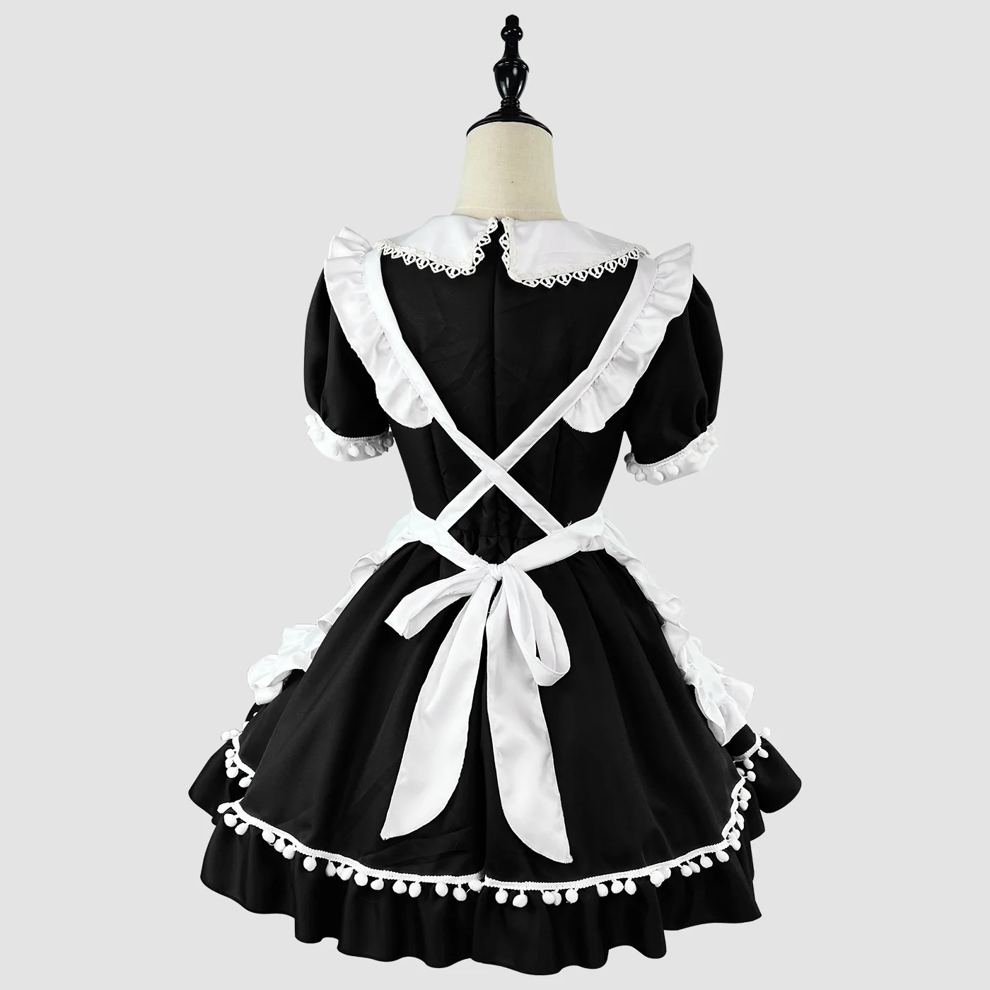 Anime boże narodzenie Lolita pokojówka sukienka przebranie na karnawał czarna czerwona dziewczyna pokojówka sukienka modne dziewczyny pokojówka kostiumy imprezowe S-5XL